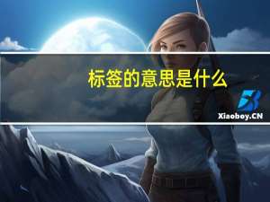 标签的意思是什么
