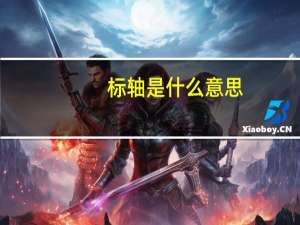 标轴是什么意思