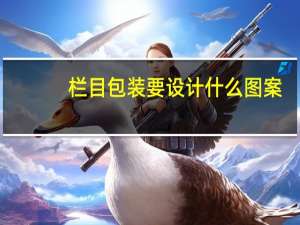 栏目包装要设计什么图案