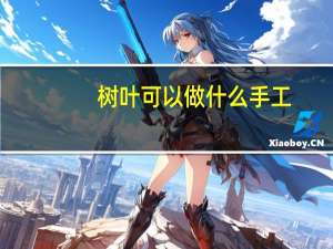 树叶可以做什么手工