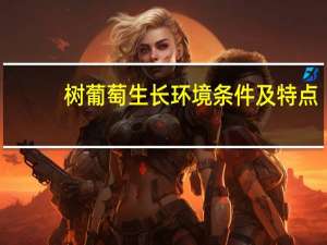 树葡萄生长环境条件及特点