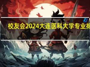 校友会2024大连医科大学专业排名