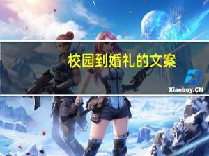 校园到婚礼的文案