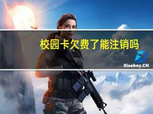 校园卡欠费了能注销吗