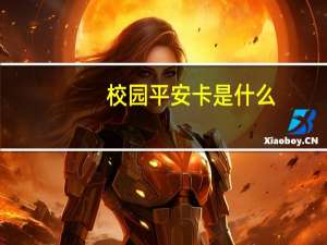 校园平安卡是什么