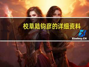 校草陆钧彦的详细资料
