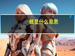 核显什么意思