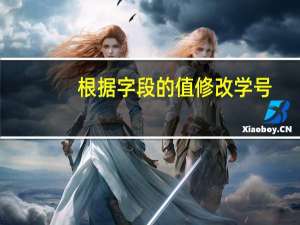 根据字段的值修改学号（修改学号字段的属性为文本型）