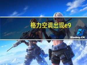 格力空调出现e9