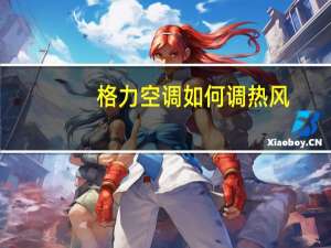格力空调如何调热风