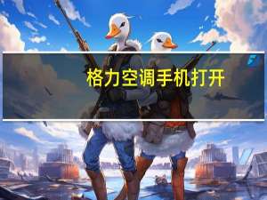 格力空调手机打开