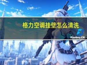 格力空调挂壁怎么清洗