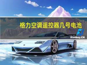 格力空调遥控器几号电池
