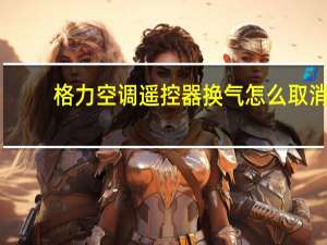 格力空调遥控器换气怎么取消
