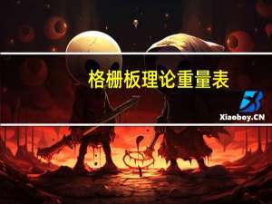 格栅板理论重量表（格栅板规格）