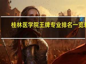 桂林医学院王牌专业排名一览表