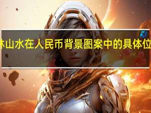 桂林山水在人民币背景图案中的具体位置在哪里？