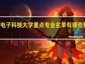 桂林电子科技大学重点专业名单有哪些附专业排名