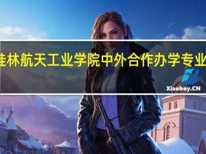 桂林航天工业学院中外合作办学专业有哪些
