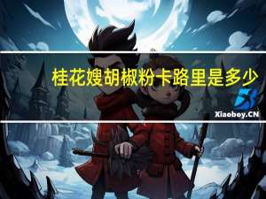 桂花嫂 胡椒粉卡路里是多少