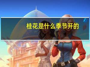 桂花是什么季节开的？