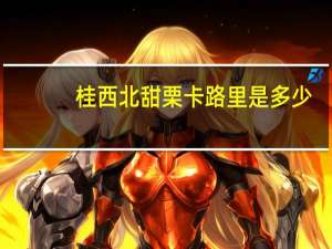 桂西北 甜栗卡路里是多少