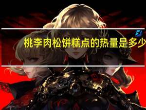 桃李 肉松饼糕点的热量是多少