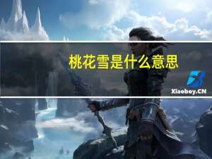 桃花雪是什么意思