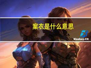 案衣是什么意思