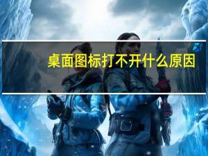 桌面图标打不开什么原因（桌面图标打不开）