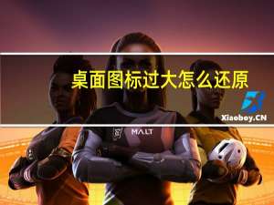 桌面图标过大 怎么还原（桌面图标变大了如何还原）