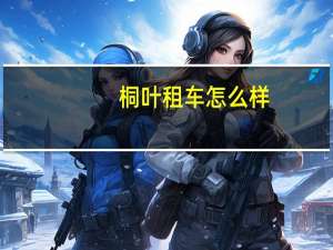 桐叶租车怎么样