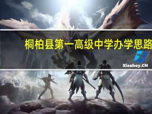 桐柏县第一高级中学办学思路