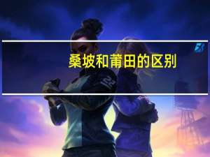 桑坡和莆田的区别