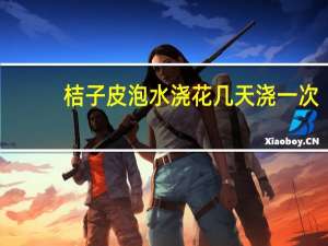 桔子皮泡水浇花几天浇一次