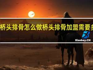 桥头排骨怎么做 桥头排骨加盟需要多少钱