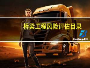 桥梁工程风险评估目录