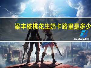 梁丰 核桃花生奶卡路里是多少
