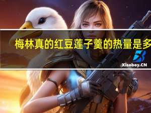 梅林 真的红豆莲子羹的热量是多少
