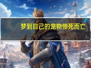 梦到自己的宠物惨死而亡
