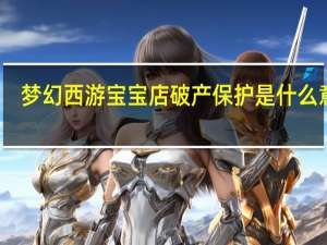 梦幻西游宝宝店破产保护是什么意思（破产保护是什么意思）