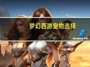 梦幻西游宠物选择