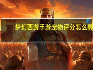 梦幻西游手游宠物评分怎么算