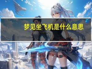 梦见坐飞机是什么意思