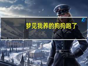 梦见我养的狗狗跑了