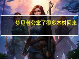 梦见老公拿了很多木材回来