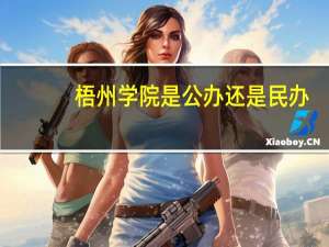 梧州学院是公办还是民办