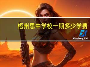 梧州思中学校一期多少学费