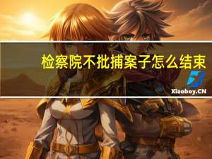 检察院不批捕案子怎么结束
