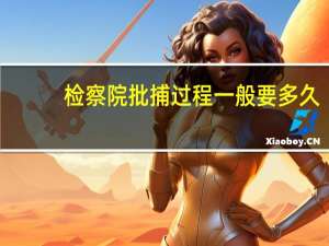 检察院批捕过程一般要多久